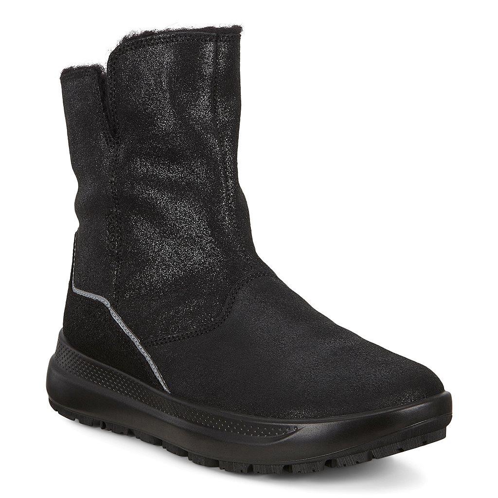 Bottes De Neige Ecco Solice K Filles Noir 3281-XGTUO